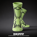DRIPPP Thunder Crew Socks (Single Pair) | Lightning Design Aesthetic Socks | Premium Cotton Streetwear Socks