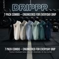 Men & Women Ankle Socks Pack of 7 | Breathable Cotton Low Cut Socks | Everyday Comfort Drippp Socks