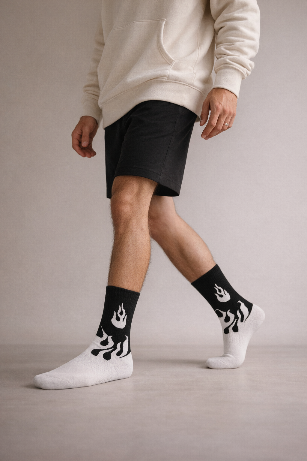 Flame Crew Socks for Men & Women 🔥 | Premium Cotton Streetwear | Drippp