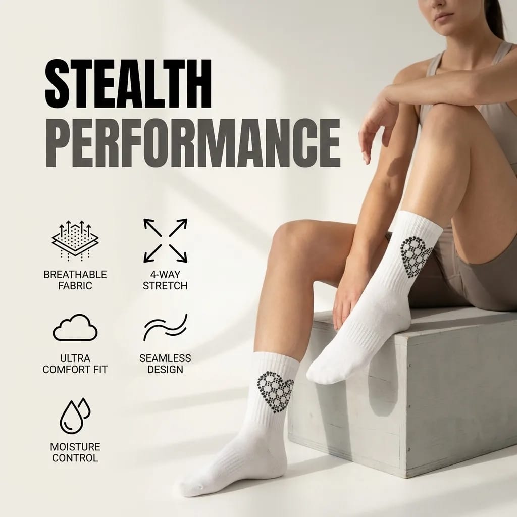 Aesthetic Cotton Crew Socks | Soft Breathable Everyday Socks | Multicolor Comfort Fit