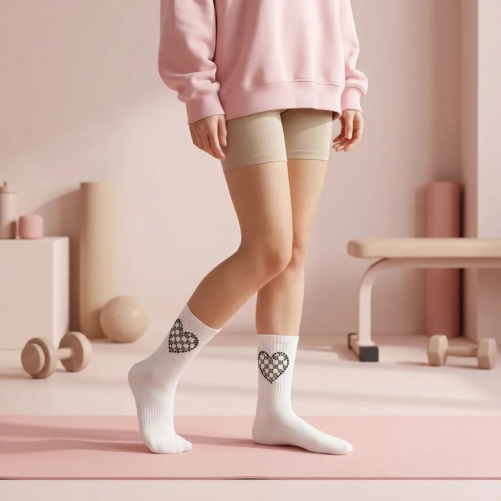 Aesthetic Cotton Crew Socks | Soft Breathable Everyday Socks | Multicolor Comfort Fit