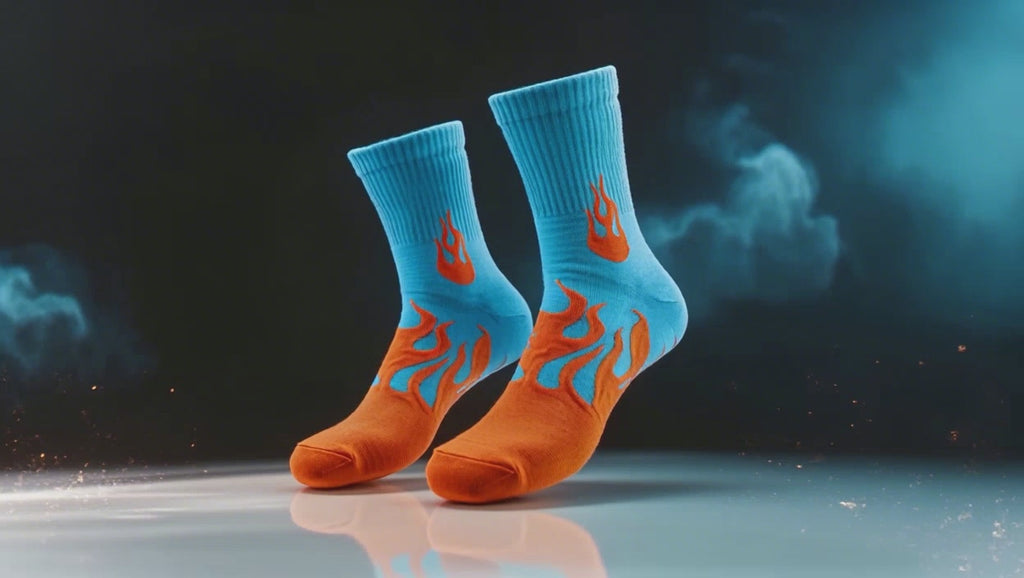 Flame Crew Socks for Men & Women 🔥 | Premium Cotton Streetwear | Drippp