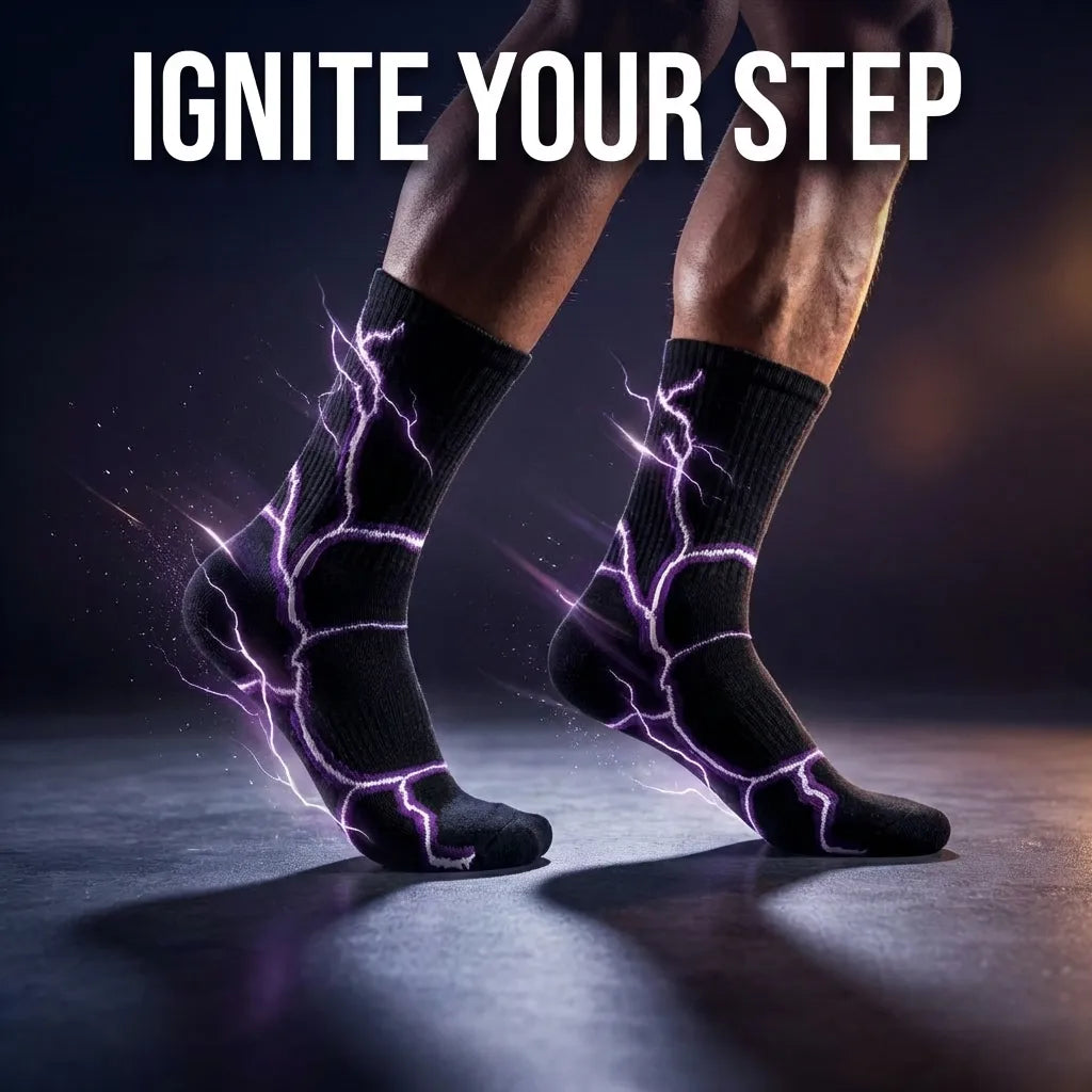 DRIPPP Night Surge Socks ⚡ | Dark Electric Streetwear