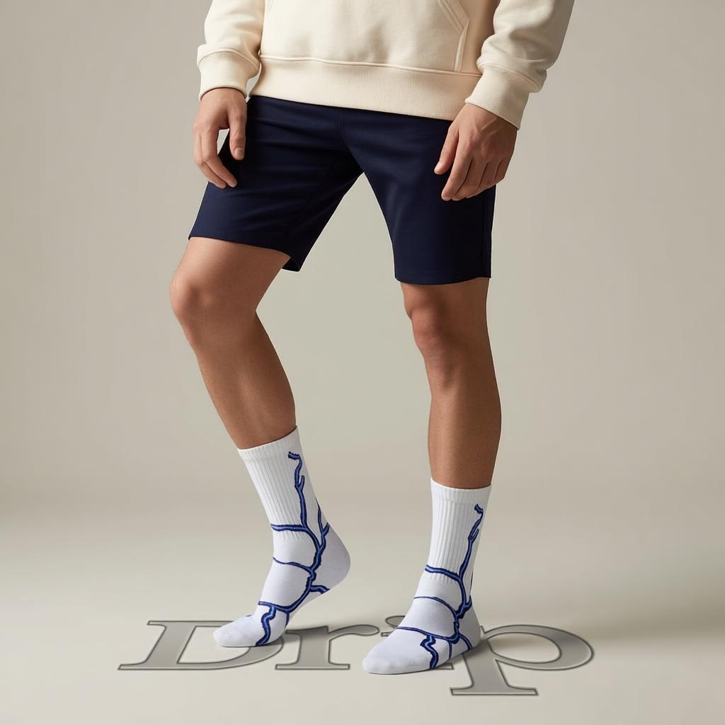 DRIPPP Thunderstrike Socks ⚡ | Premium Streetwear Cotton