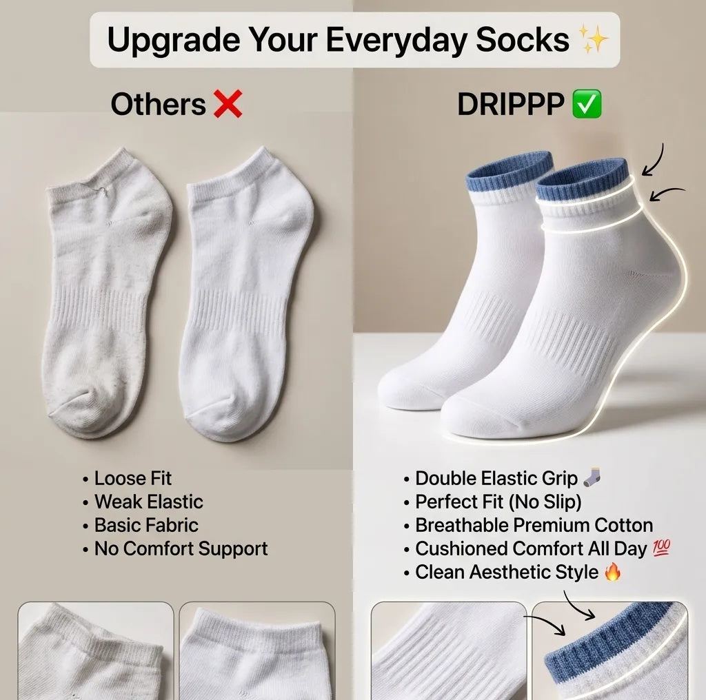 Men’s Ankle Socks Combo Pack | Multicolor Low Cut Socks | Soft Cotton Everyday Wear