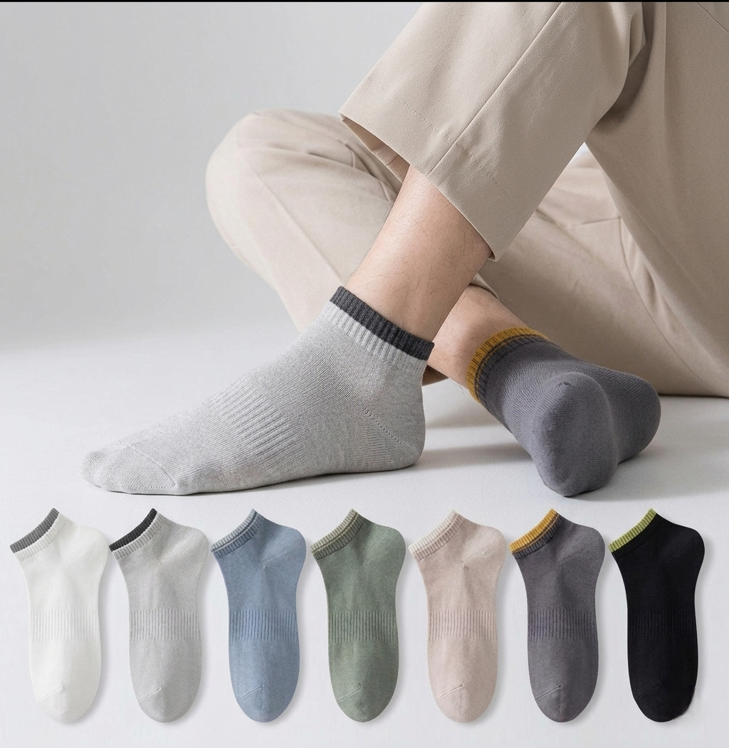 Men’s Ankle Socks Combo Pack | Multicolor Low Cut Socks | Soft Cotton Everyday Wear